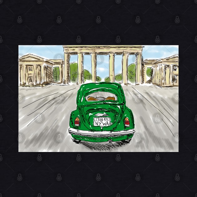 Classic car green by NYWA-ART-PROJECT